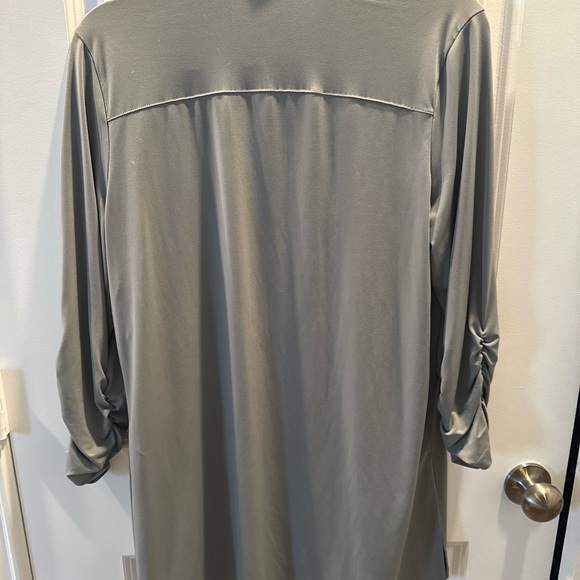 Susan Graver Everyday Cardigan Sz M Gray - Picture 2 of 5